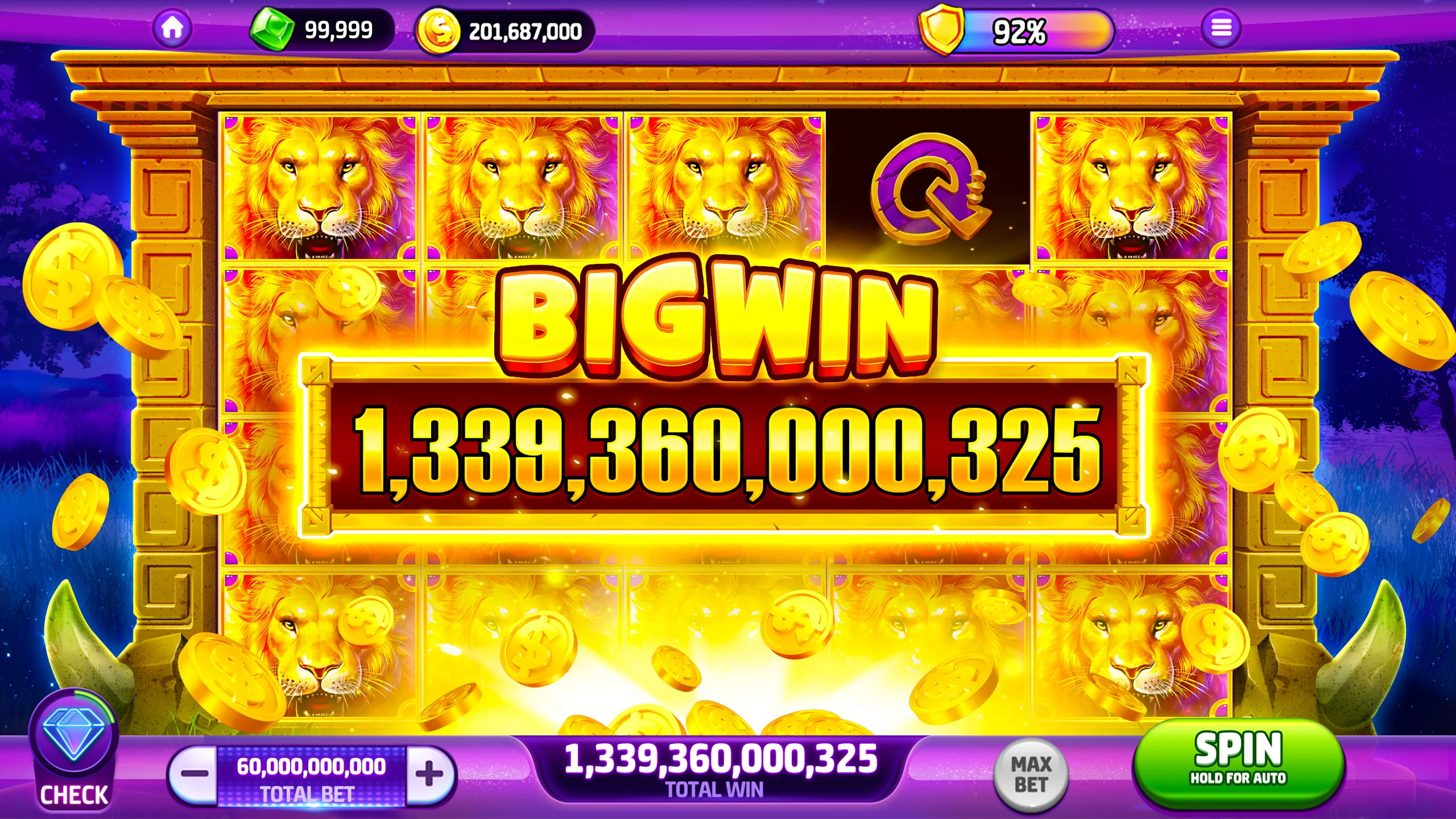 Ảnh chụp màn hình ứng dụng maxwincasino hiển thị danh sách trò chơi